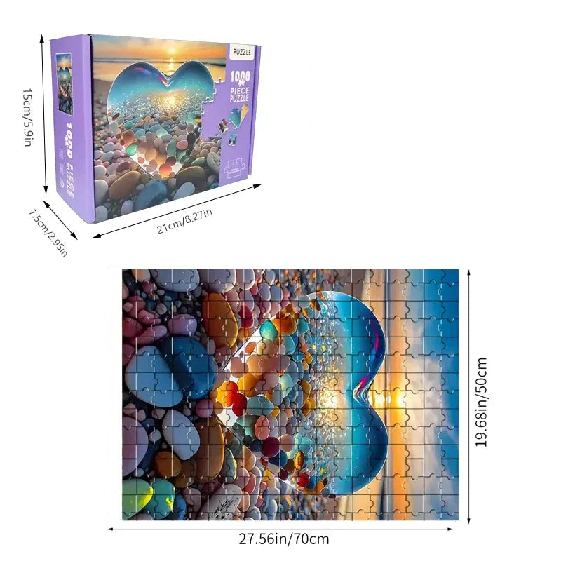 puzzle rond variés I boutique1one Love Stones