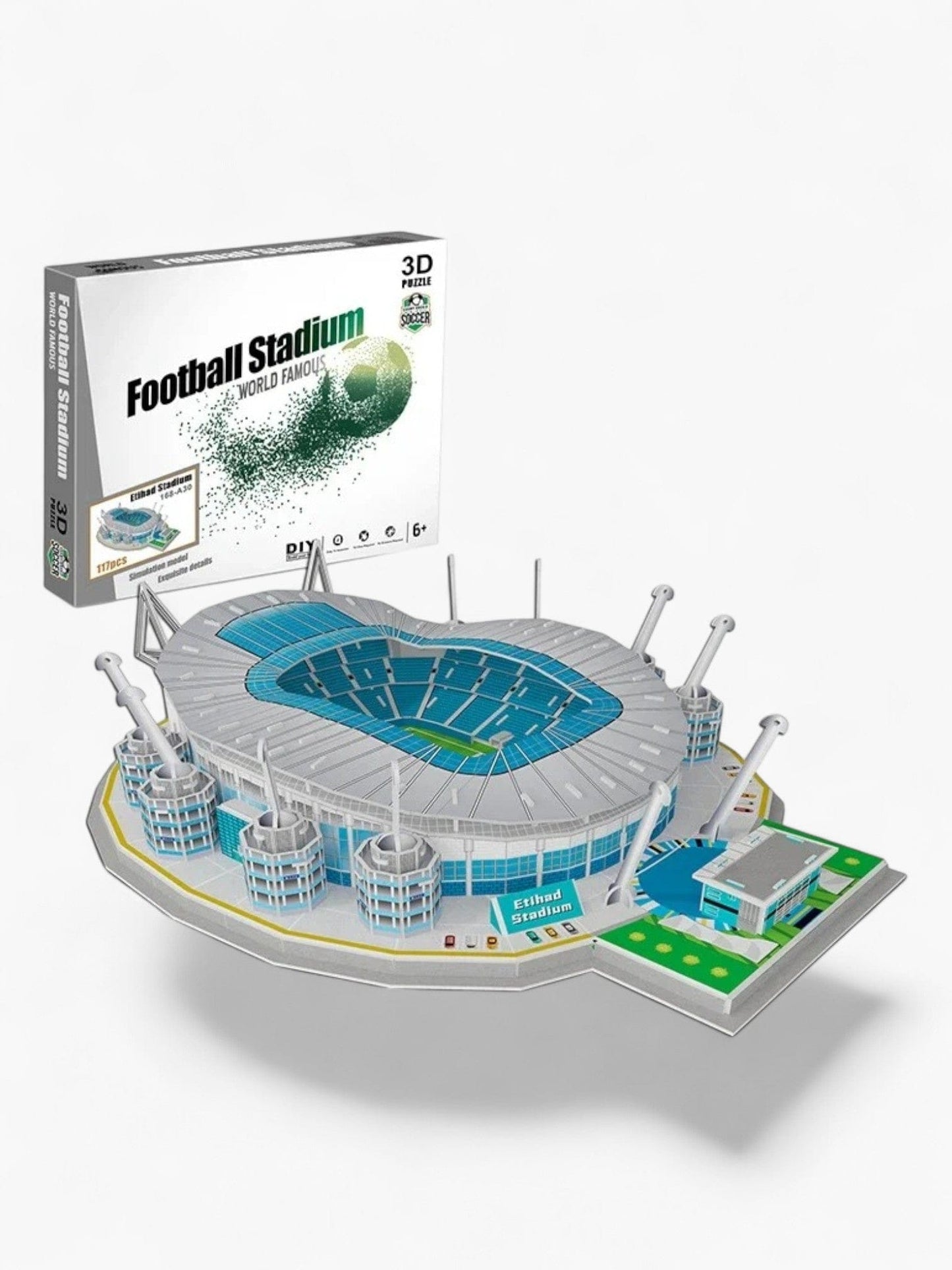 puzzle stade de foot d'Espagne et d'Angleterre I boutique1one Man City(Etihad)