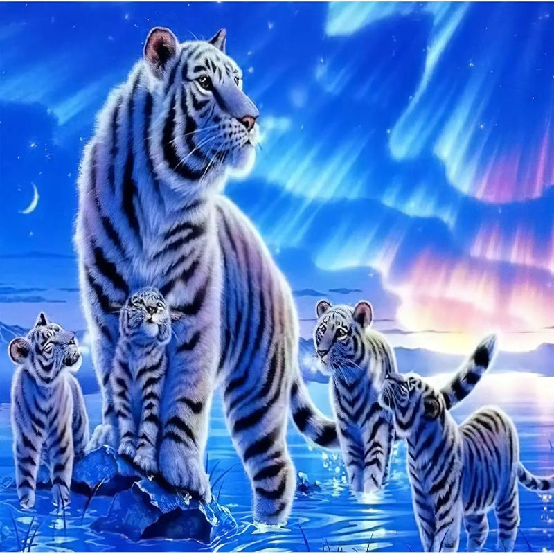 puzzle tigre avec ses bébés I boutique1one 75X50cm 1000pcs