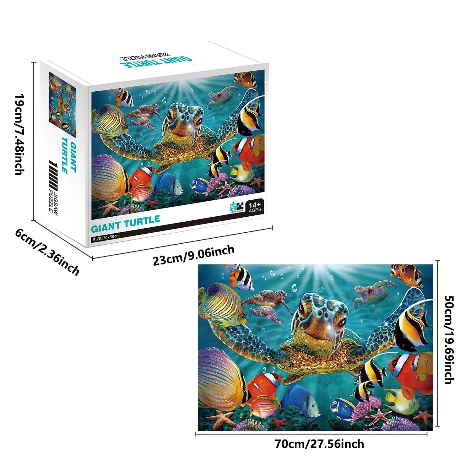 puzzle tortue d'océan I boutique1one 1000pcs Giant Turtle