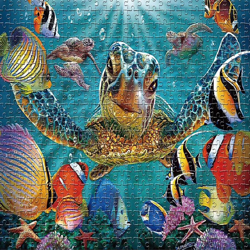 puzzle tortue d'océan I boutique1one 1000pcs Giant Turtle