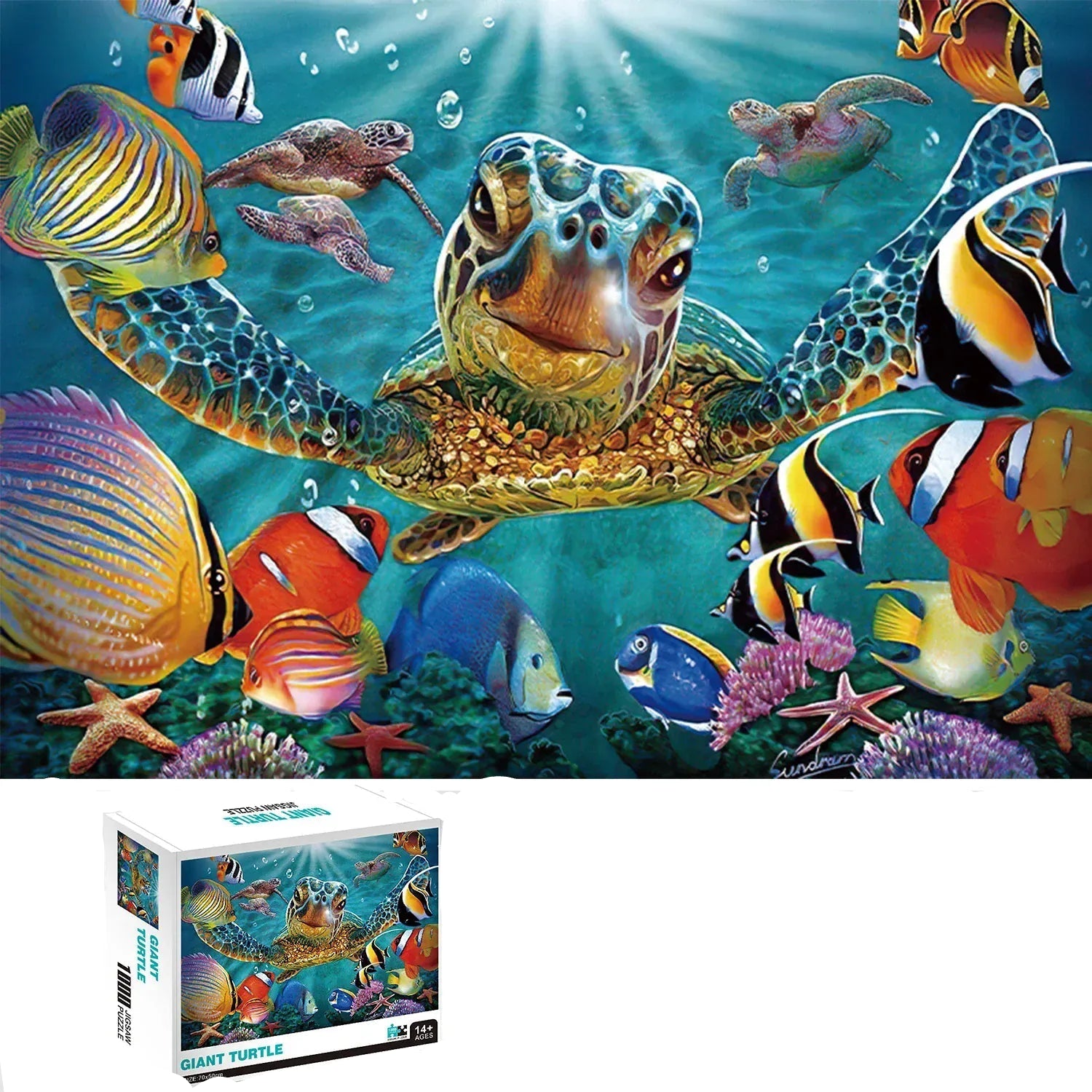 puzzle tortue d'océan I boutique1one 1000pcs Giant Turtle