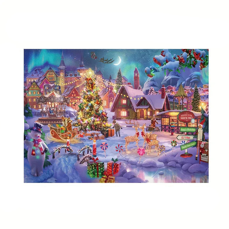 puzzle village de noël enneigé I boutique1one xmas gift
