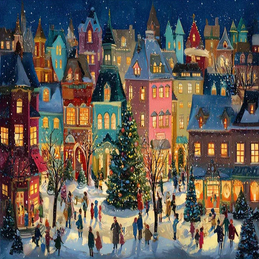 puzzle village de noël I boutique1one COLORFUL