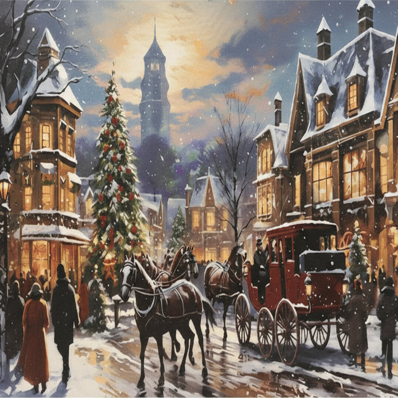puzzle village de noël I boutique1one Street