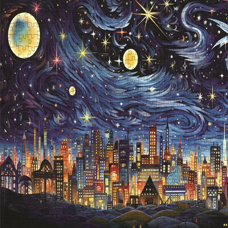 puzzle ville de nuit I boutique1one Night Scene