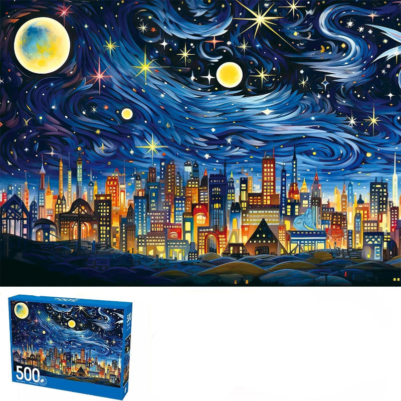 puzzle ville de nuit I boutique1one Night Scene
