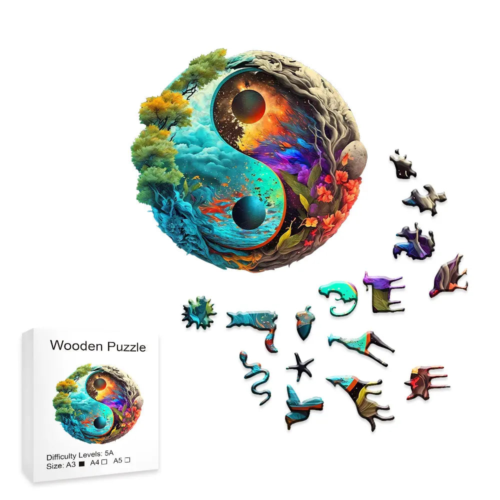 puzzle yin et yang coloré I boutique1one