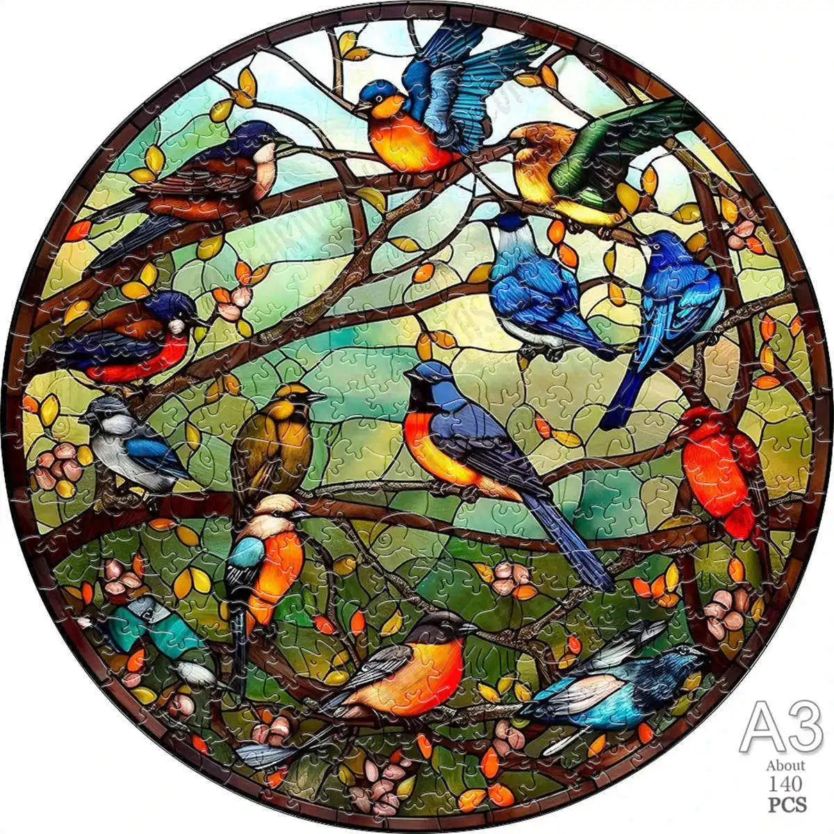 puzzles ronds d'animaux et Paris I boutique1one TT-YPAN-3132-A3