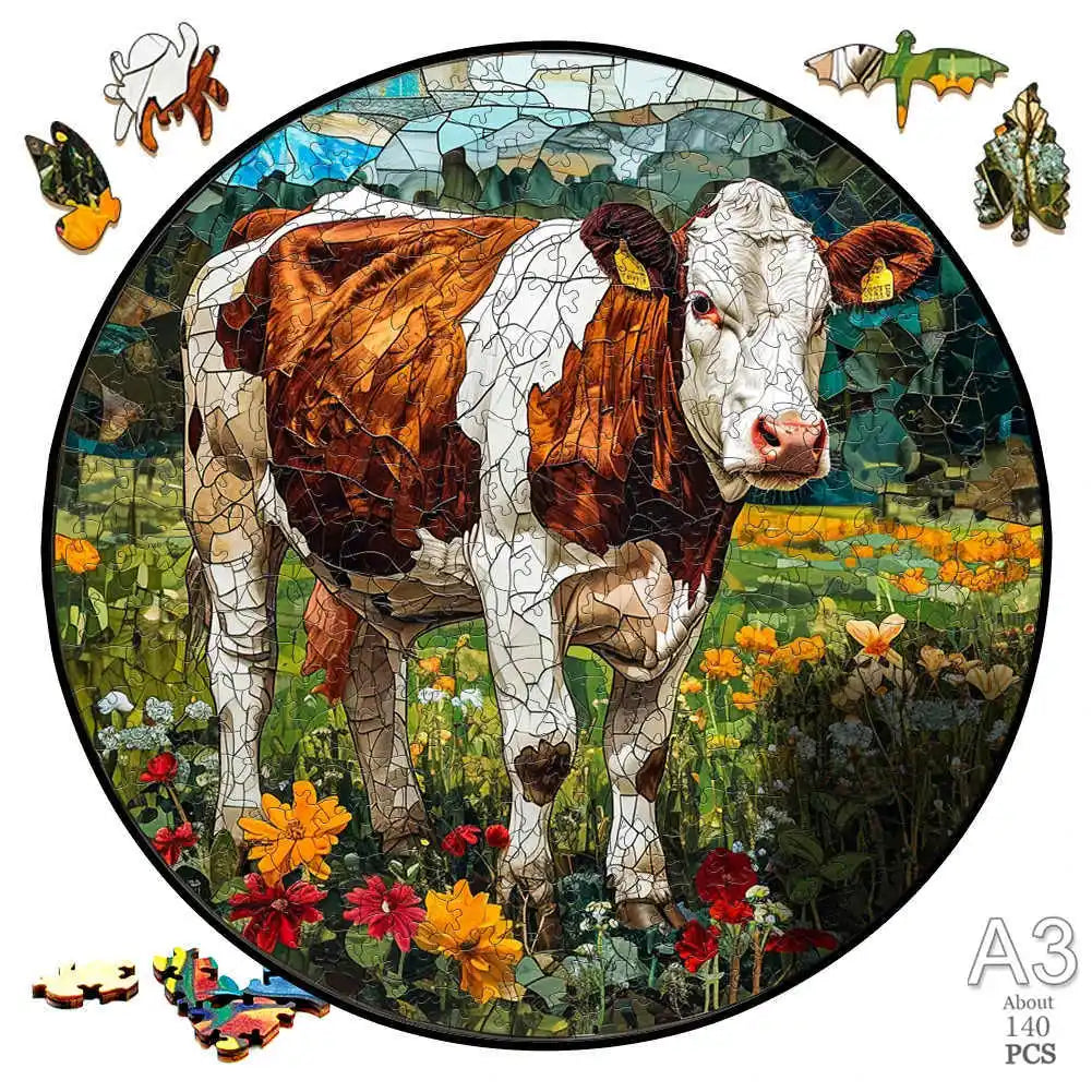 puzzles ronds d'animaux et Paris I boutique1one TT-YPAN-4036-A3