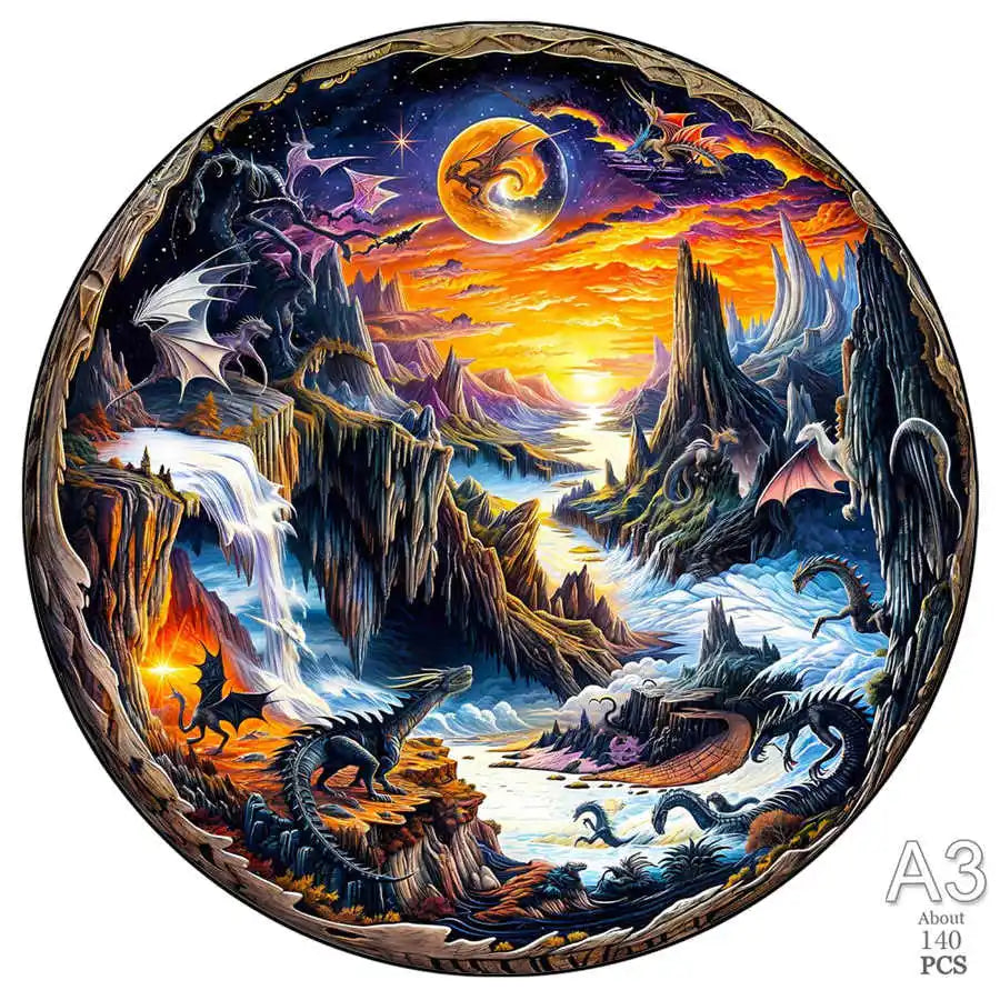 puzzles ronds d'animaux et Paris I boutique1one TT-YPAN-6197-A3