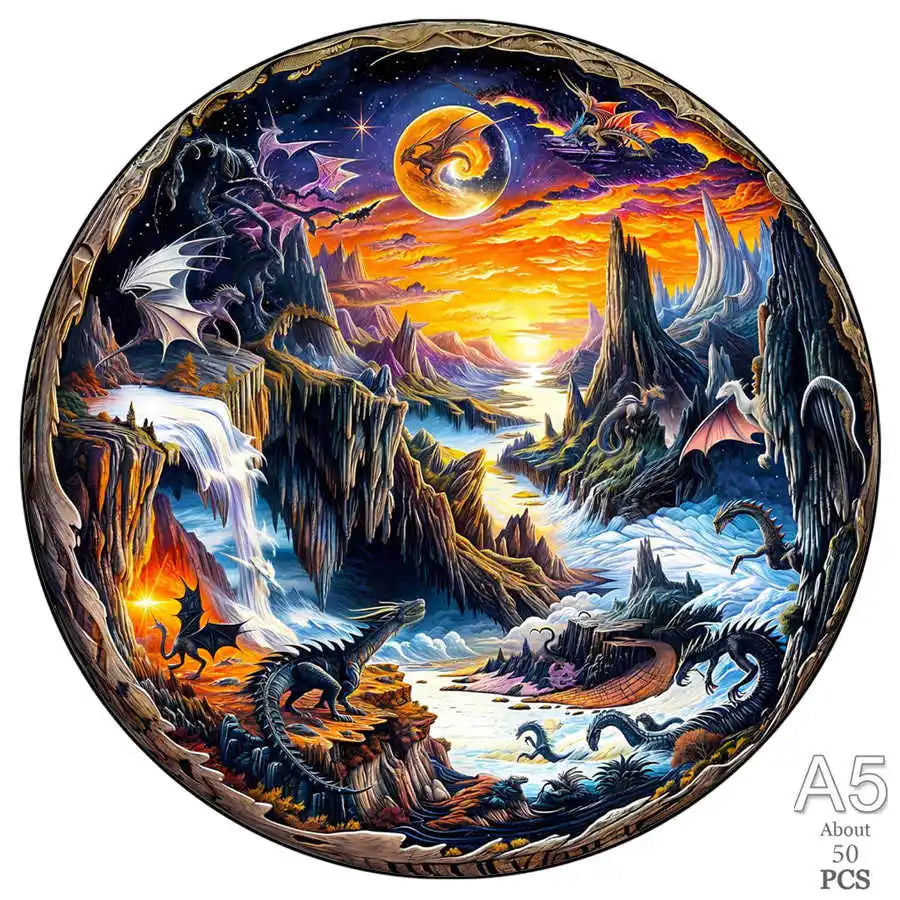 puzzles ronds d'animaux et Paris I boutique1one TT-YPAN-6197-A5