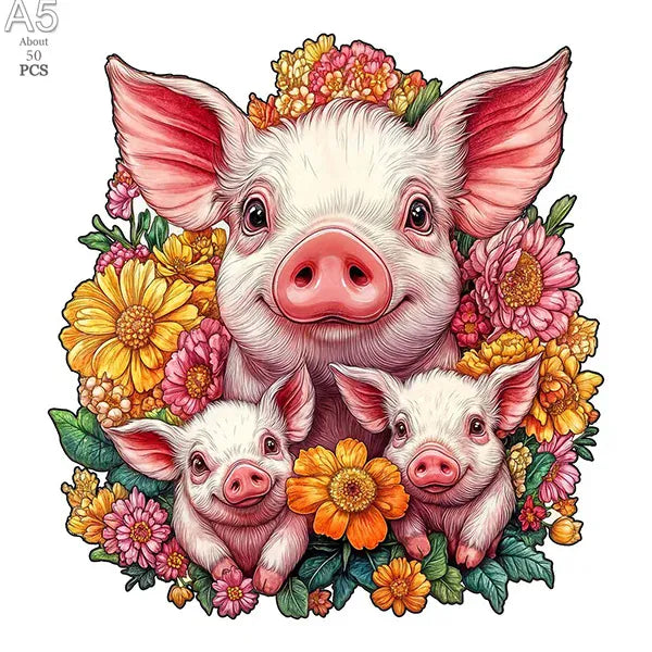 puzzles ronds d'animaux et Paris I boutique1one TT-YXM-52-A5