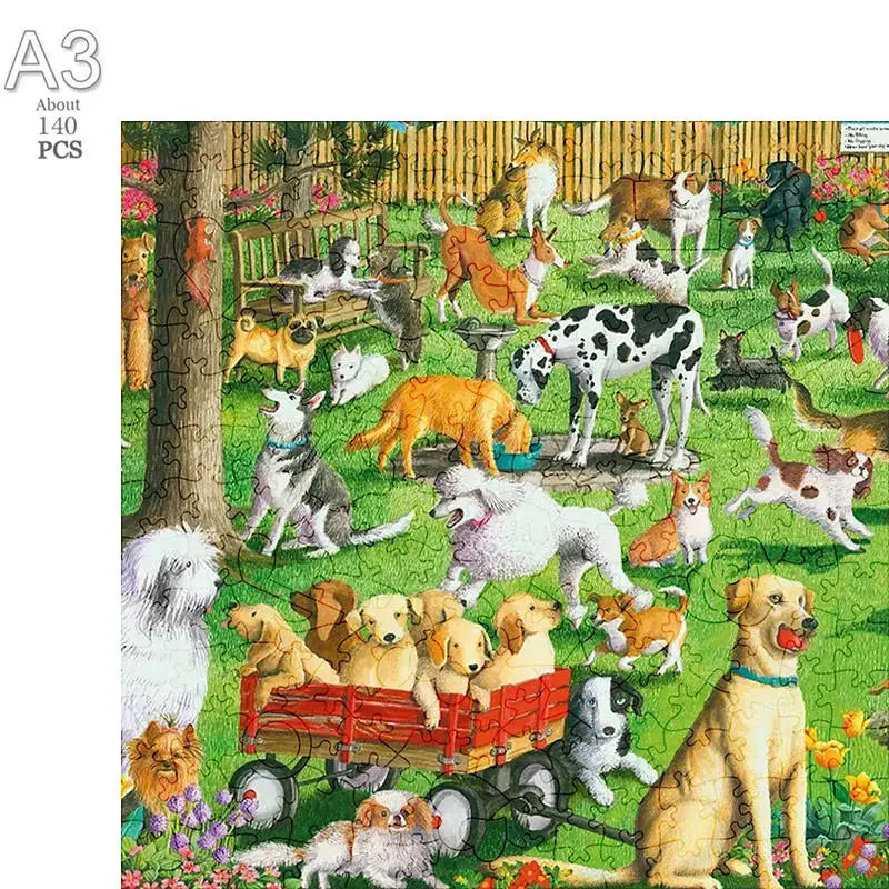 puzzles ronds d'animaux I boutique1one TT-ZFX-146-A3